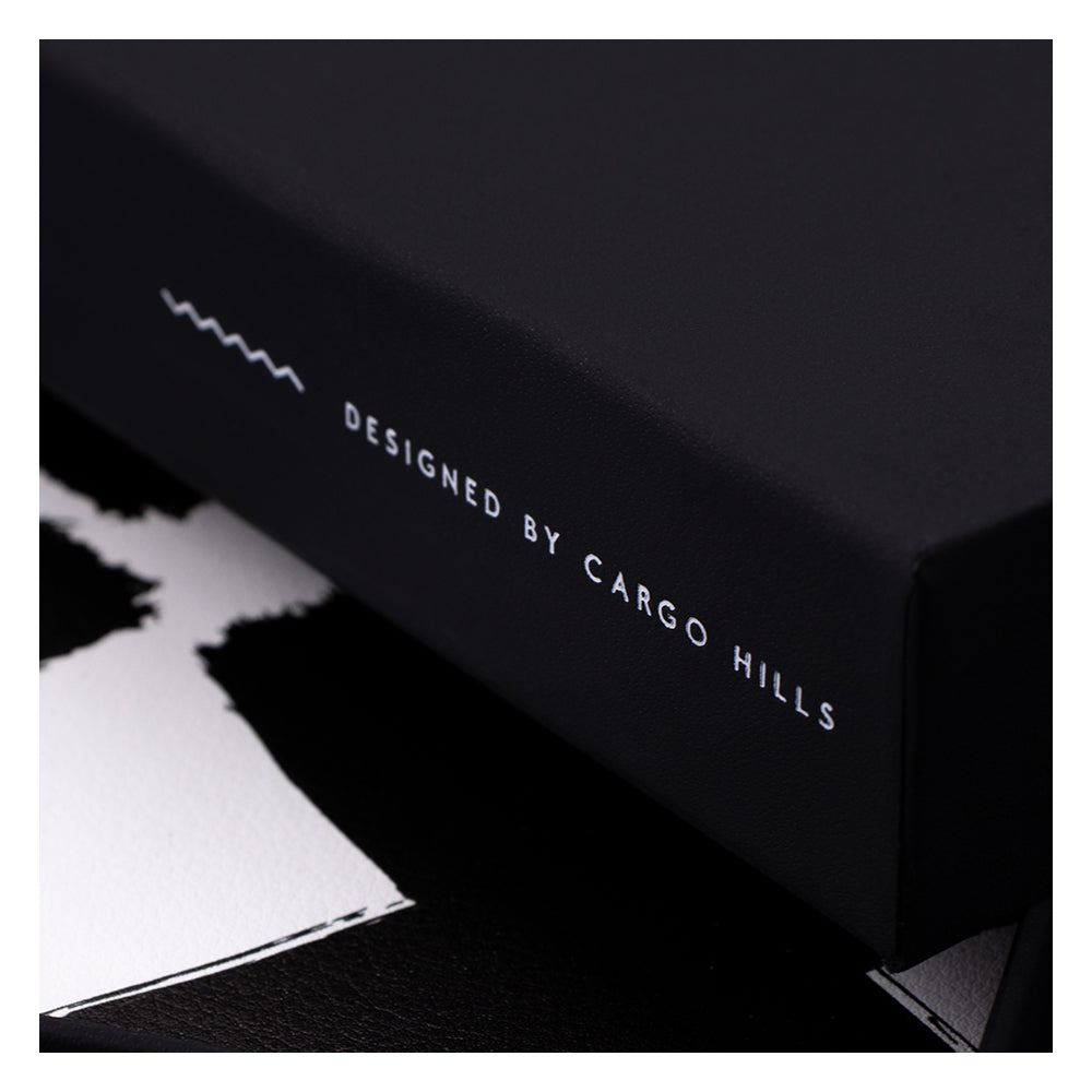 A crop of the Cargo Hills notebook black presentation gift box