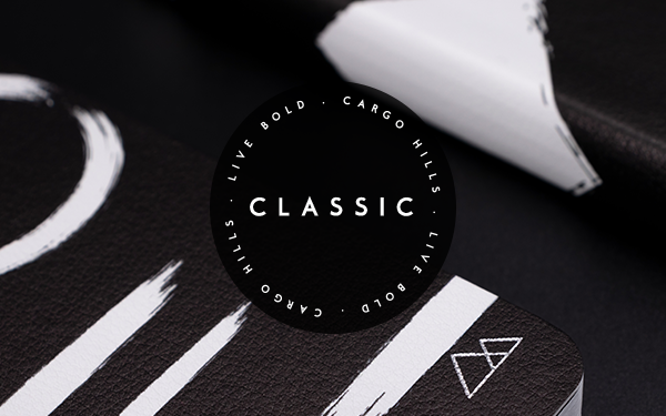 Black and white notebooks to represent the Classic notebook range